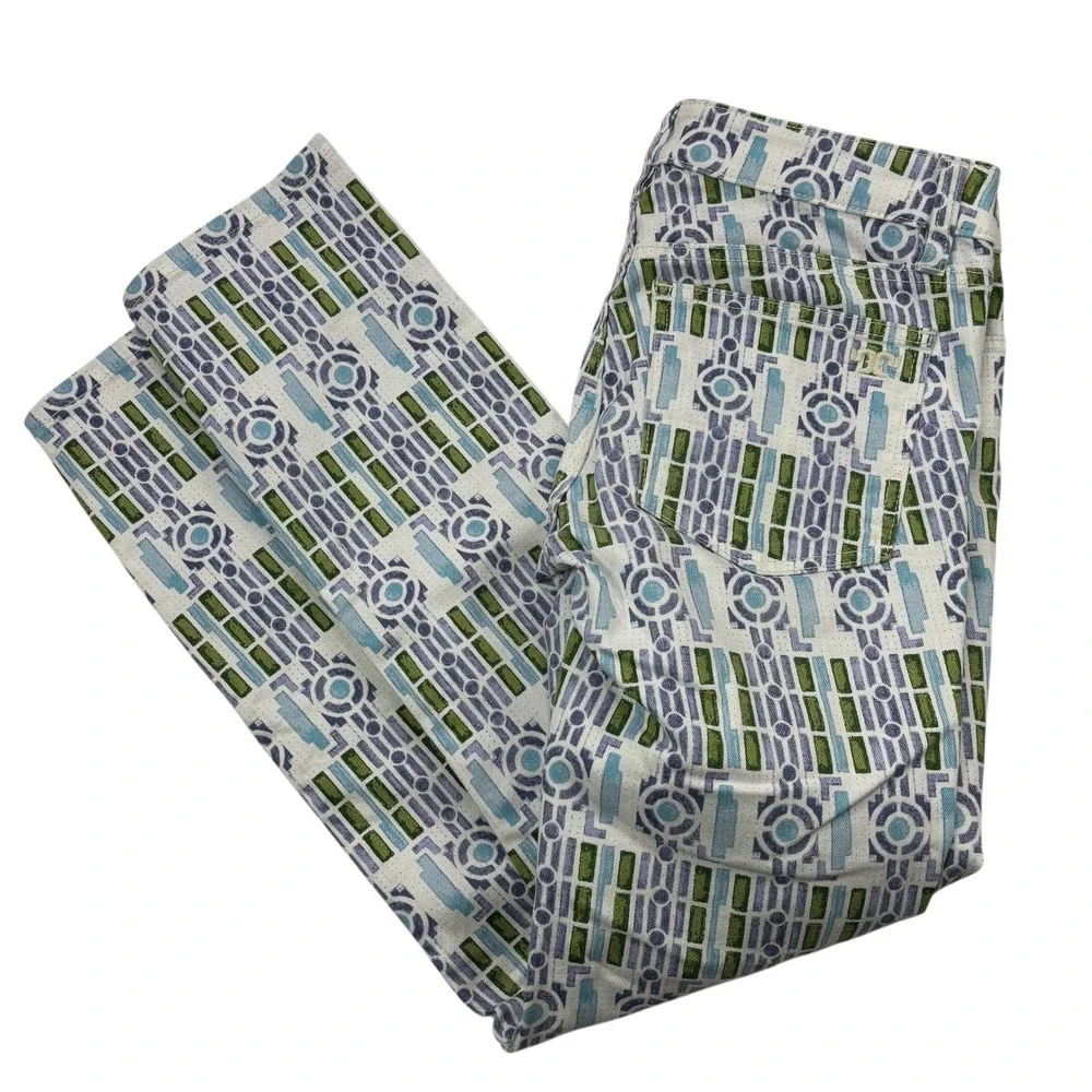 Tory Burch Printed Women's Size 28 Geometric Pattern Skinny‎ Jeans 27